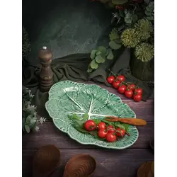 Блюдо овальное 37,5х26,3 см h 3 см, Cabbage