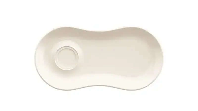 Блюдце 250*120 мм. для завтрака Белый (чашка 68321,68422,62903,68398,66495), форма Гурмэ Bonna /1/12/1248/ 