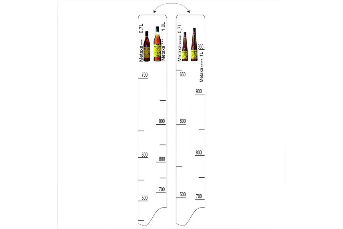 Барная линейка Metaxa 3/5 (700мл/1л), P.L. Proff Cuisine