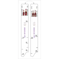 Линейка Martell VS/VSOP (0,7 л./1 л.) L=28 см. В=2 см. /1/