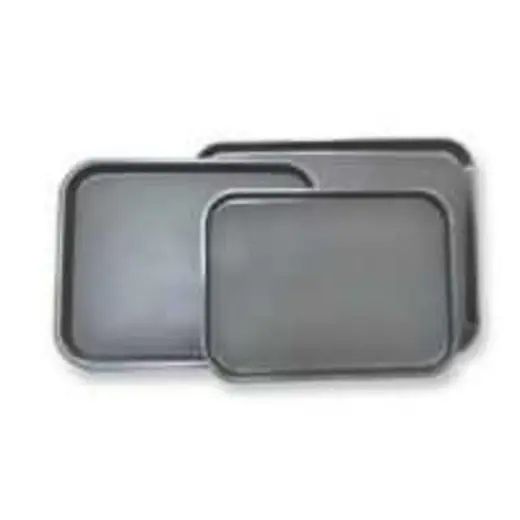 Поднос прорезиненный 50*38 см прямоуг. черный пластик P.L. - BarWare