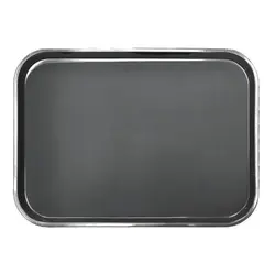 Поднос прорезиненный 50*38 см прямоуг. черный пластик P.L. - BarWare