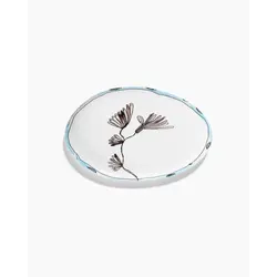 Блюдо овальное 35х22,5 см Camelia Aubergine Midnight Flowers