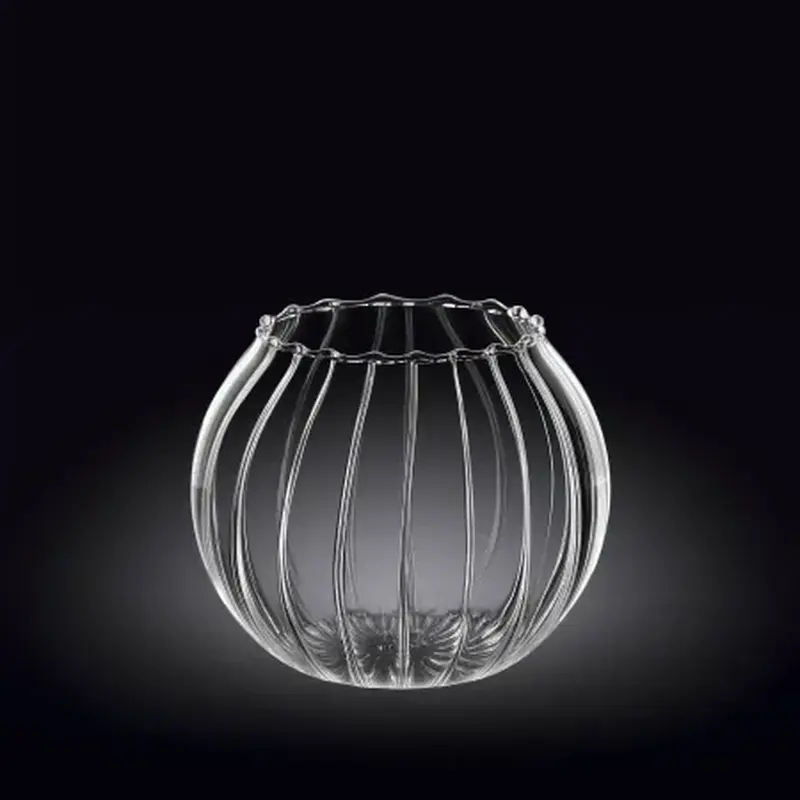 Ваза для цветов d=120 мм. h=100 мм. Термостекло Wilmax /1/36/