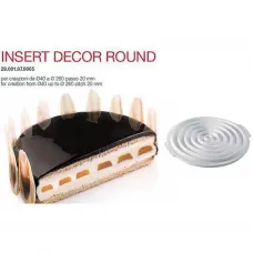 Форма кондитерская Silikomart INSERT DECOR ROUND, d 26 см, h 2 см, силикон, Италия