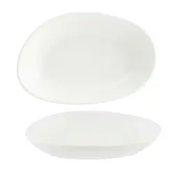 Блюдо овальное 120*80 мм. Белый, форма Ваго волнистый край Bonna /1/12/ 