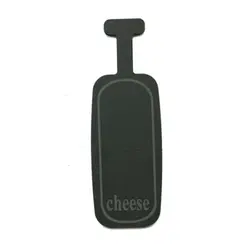 Блюдо для подачи прямоуг. 24,5*8,5 см. h=0,7 см. черное, сланец с ручкой MGprof /1/20/