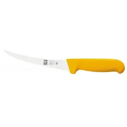 Нож обвалочный 150/290 мм. изогнутый, гибкое лезвие, желтый Poly Icel /1/