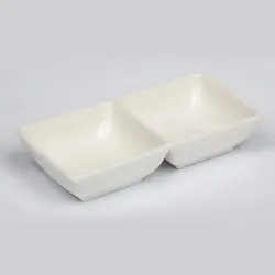 Соусник 70*70 мл двойной 14*7*3 см белый фарфор P.L. Proff Cuisine [6]