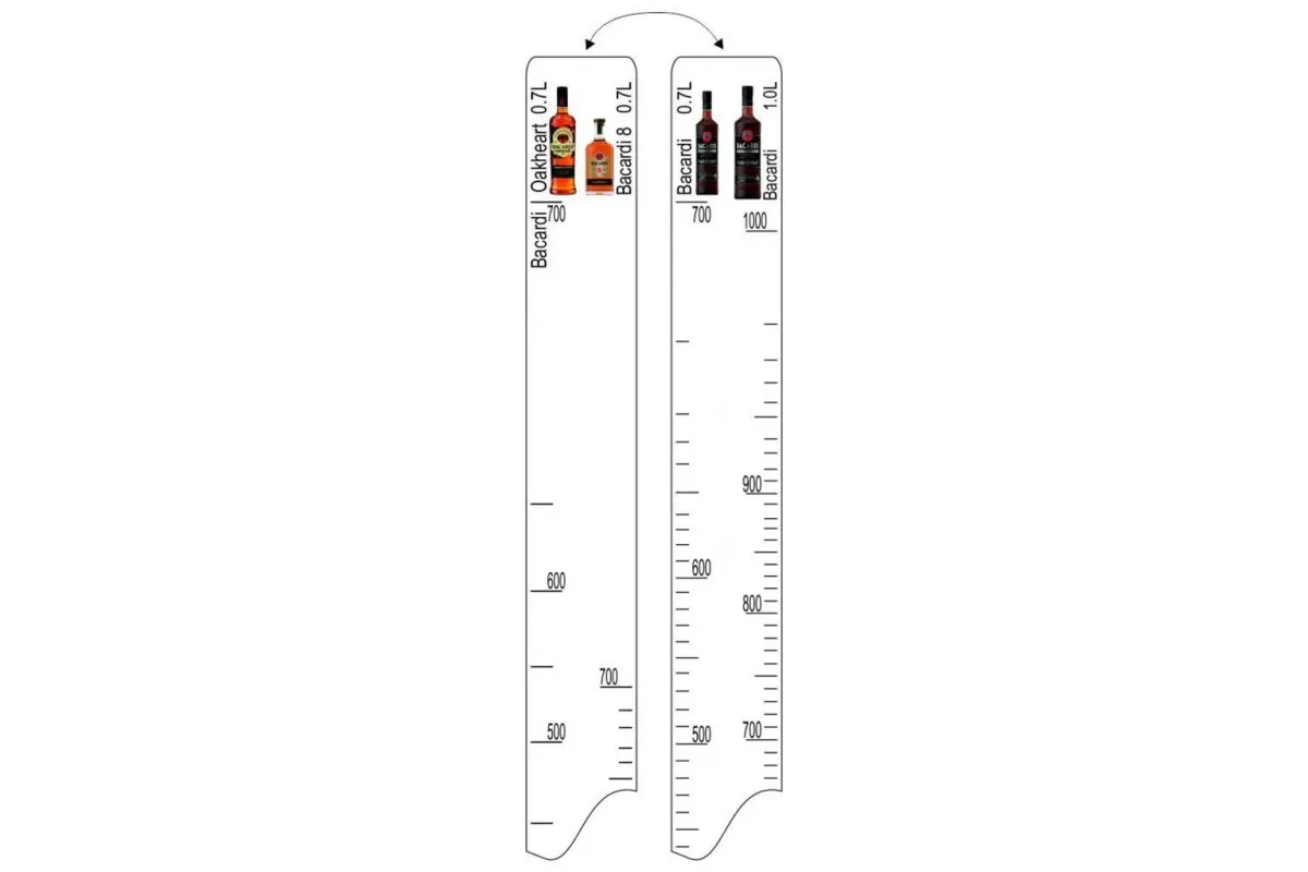 Барная линейка Bacardi ( 0,7/1л) / Bacardi 8 (0,7 л) / Bacardi Oakheart (0,7 л), P.L. Pr