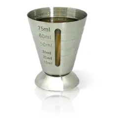 Джиггер 15-75 мл. d=55 мм. h=67 мм. нерж. с делениями VB /1/12/48/