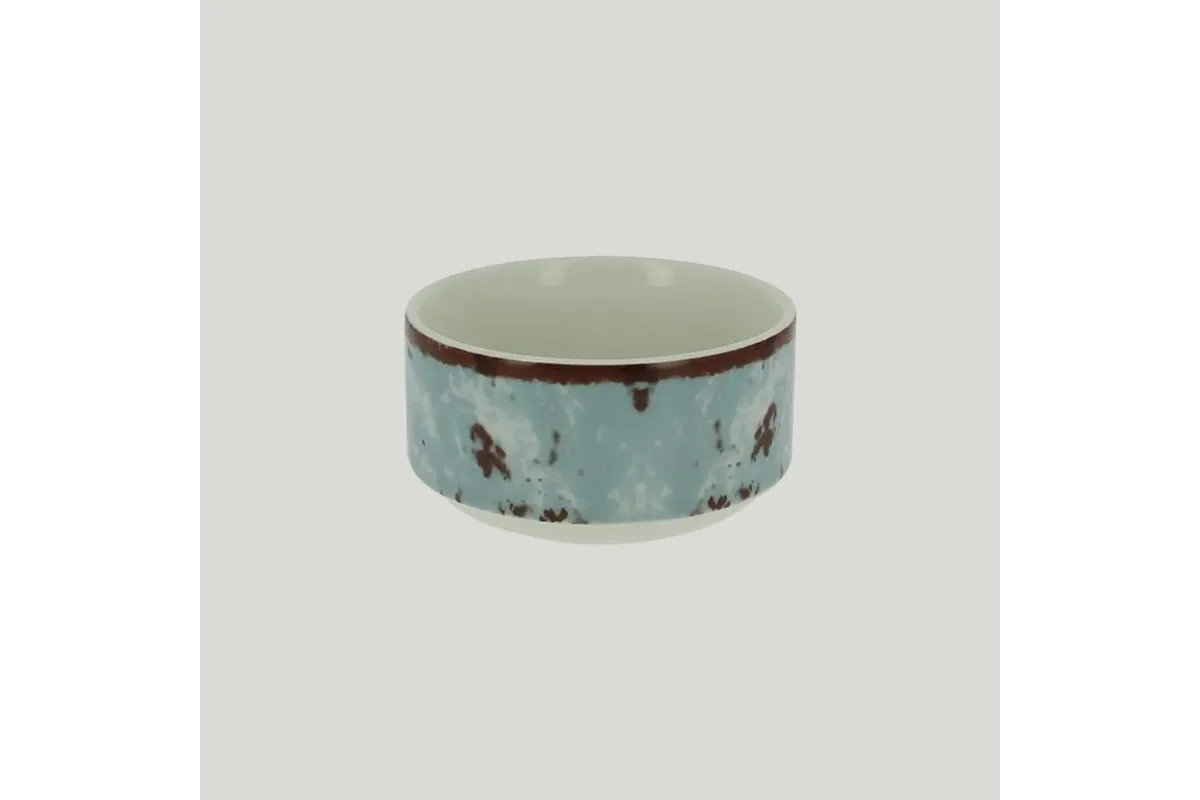 Салатник RAK Porcelain Peppery круглый штабелируемый 300 мл, d 10 см, голубой цвет