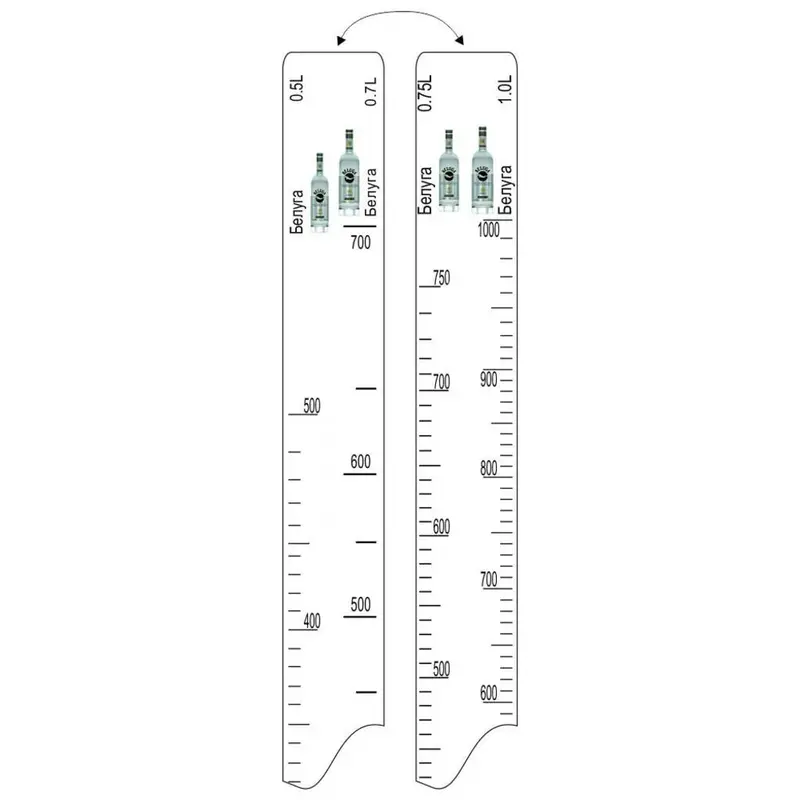 Барная линейка "Водка Белуга" (500мл/700мл/750мл/1мл), P.L. Proff Cuisine