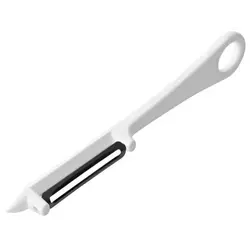 Овощечистка 5/16,5 см. с плавающим лезвием, цвет в ассорт. нерж. с пластик. ручкой FM /1/12/