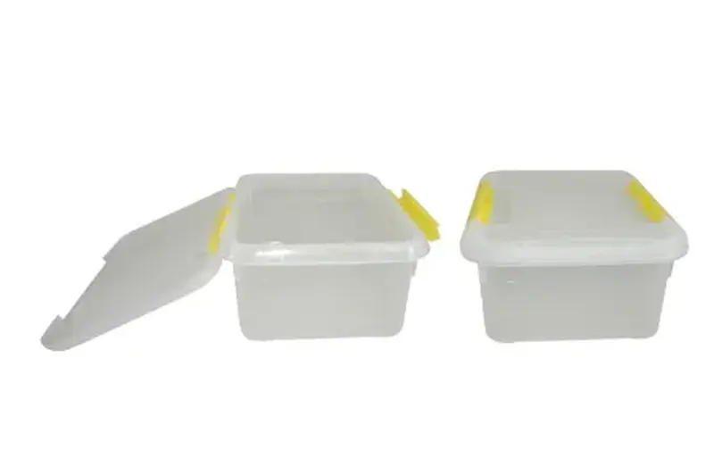 Контейнер для продуктов прямоуг. 6,0 л. 30*23*12 см. с желтым зажимом MGprof /1/12/