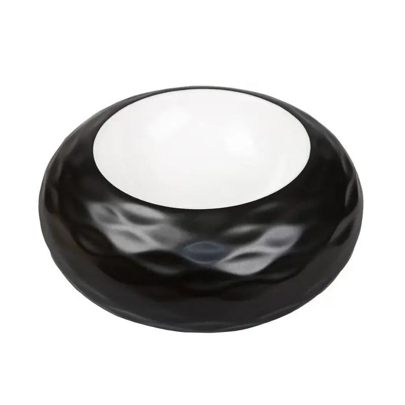 Блюдо для подачи бело-черное P.L. Proff Cuisine Shine 17,5 см 200 мл