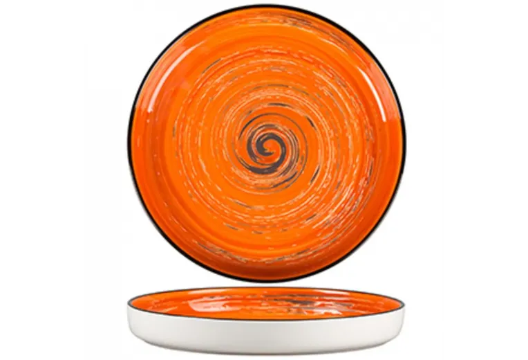 Тарелка с бортом d 23 см h3 см Texture Orange Circular P.L. Proff Cuisine [6]