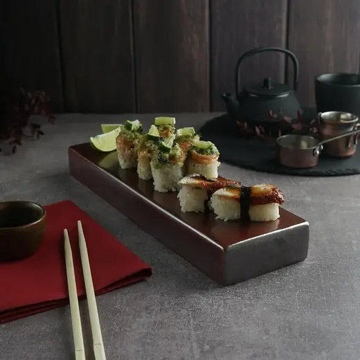 Блюдо прямоугольное P.L. Proff Cuisine Antic Copper Panasia 33*10 см h 4 см