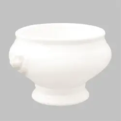 Бульонница 450 мл d 11 см h10,5 см белая фарфор горшочек "Лев" P.L. Proff Cuisine [3]