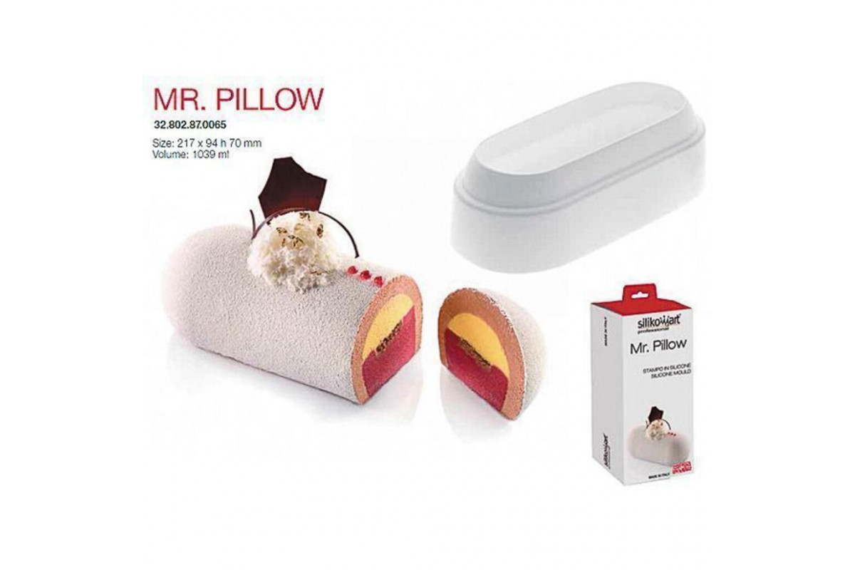 Форма кондитерская Silikomart MR. PILLOW, силикон, 21,7*9,4*7 см, Италия