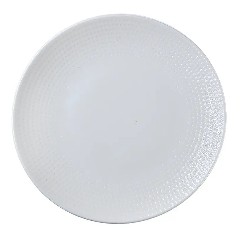 Тарелка d=230 мм. Белый Пьюре Дот, форма Гурмэ Bonna /1/12/972/
