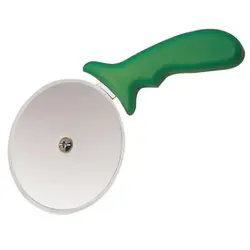 Нож для пиццы d=10 см. нерж. с зеленой пластик. ручкой MGsteel /1/72/