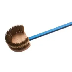 Щетка для печи 180 см. 14*17 см. поворотная, с медной щетиной h=4,5 см. круг, ручка нерж. GiMetal /1/