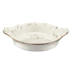 Блюдо для подачи 210*170 мм. овальное с ушками Грейн, форма Оптива Bonna /1/12/