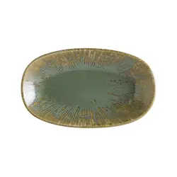 Блюдо овальное 240*140 мм. Снэл Зеленый чай, форма Гурмэ Bonna /1/12/1164