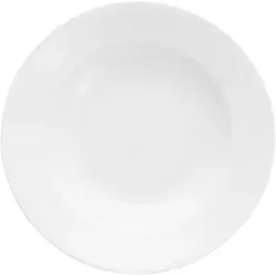 Тарелка глубокая с римом 400 мл, d 24 см, Snow, Basics