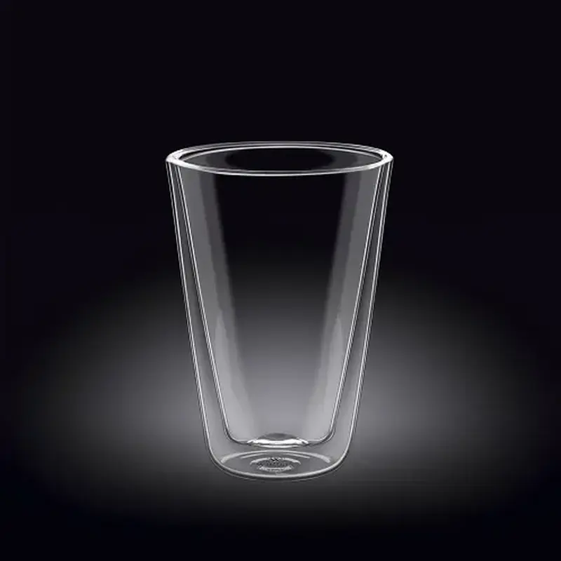 Стакан 300 мл. d=90 мм. h=130 мм. с двойными стенками Термостекло Wilmax /1/60/