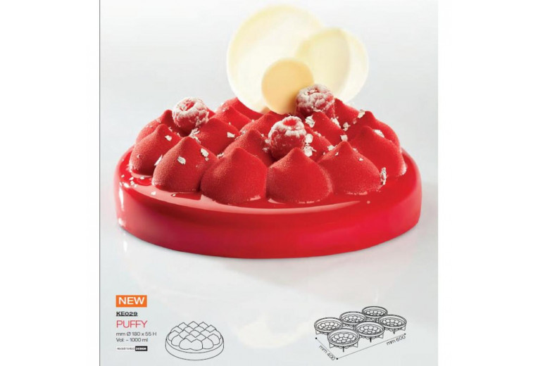 Форма кондитерская Pavoni PUFFY, силикон, d 18 см, h 5,5 см, Италия