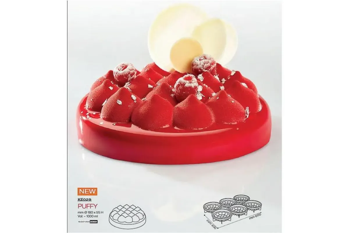 Форма кондитерская Pavoni PUFFY, силикон, d 18 см, h 5,5 см, Италия