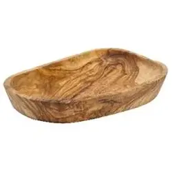 Чаша для салата, из оливкового дерева, 26-29X16-18XH5CM
