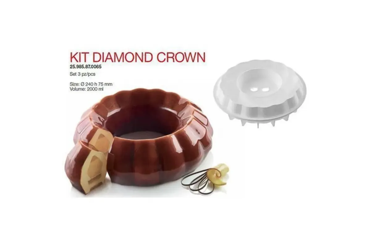 Форма кондитерская Silikomart KIT DIAMOND, силикон, 24*7,5 см, Италия