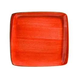 Тарелка прямоуг. 270*250 мм. без полей Терракота, форма Мув Bonna /1/6/624/