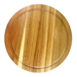 Доска для подачи 40*2 см круглая с выемкой, акация, P.L. Proff Cuisine