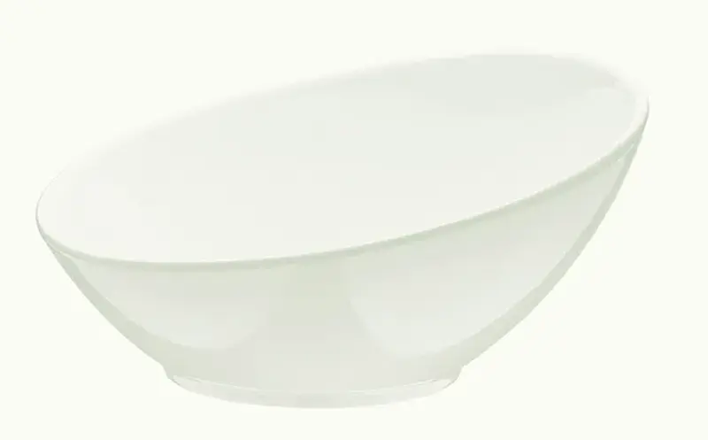 Салатник d=160 мм. 350 мл. h=55/75 мм.(тарелка подст.68287)скошенный край Белый,форма Ванто Bonna /1/12/552/ 