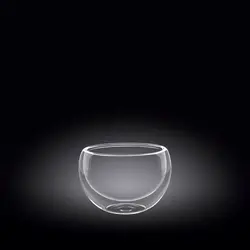 Соусник 80 мл. d=55 мм. h=45 мм. с двойными стенками Термостекло Wilmax /6/216/