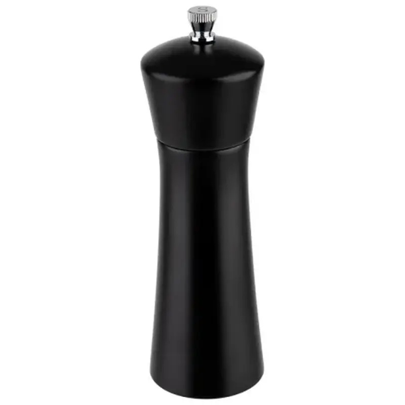 Мельница для соли, APS, дерево, черная, h 17 см