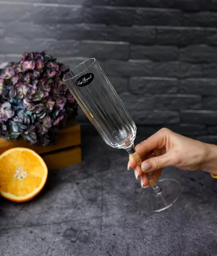Бокал Флюте, h 23,5 см, d 7 см, 210 ml, Bach