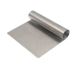 Скребок (разделитель для теста) h=12 см. раб.часть 15*8 см. нерж. со шкалой MGsteel /1/12/72/