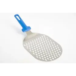 Лопатка для пиццы овальная перфорир. 17,5*21 см. нерж. ручка пластик Gimetal /1/4/