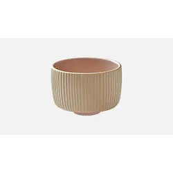 Кружка без ручки, (с рельефом) 300 мл, d 9,7 см, h 6,7 см, цвет розовый, Nara