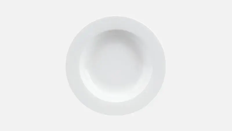 Тарелка глубокая с тонкими полями 400 мл, d 23,2 см, h 3,8 см, Fine Dining
