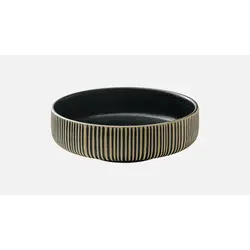 Салатник (с рельефом) 330 мл, d 12 см, h 5,6 см, цвет черно-белый, Nara