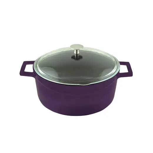 Кастрюля круглая со стеклянной крышкой(Ø)20cm.