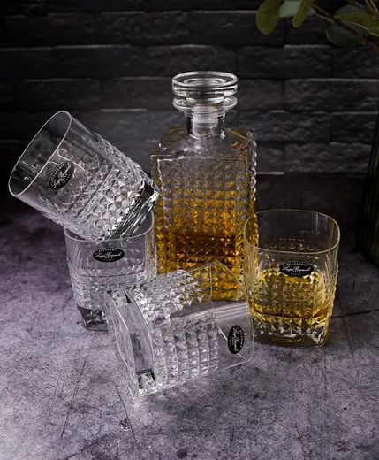 Набор из графина с пробкой 750 мл и 4 стаканов O/F 380 мл, Mixology