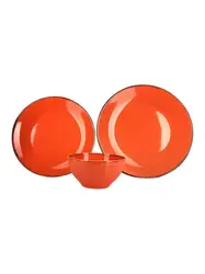 Набор обеденный 3 предмета Porland Seasons (1 тарелка обеденная 28 см, 1 тарелка обеденная 24 см, 1 миска 14 см 500 мл) оранжевый