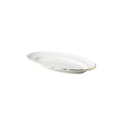 Блюдо овальное с золотым декором 26 см